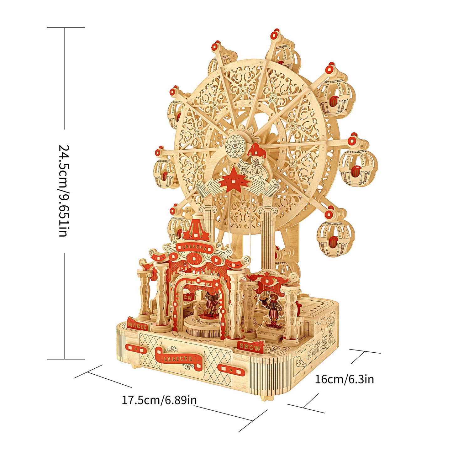 The Grand Ferris Wheel - Wooden Music Box Kit product image 4