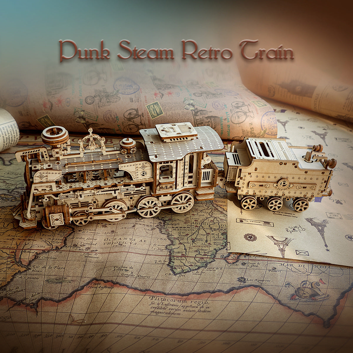 The Vintage Locomotive - Wooden Model Kit product image 3