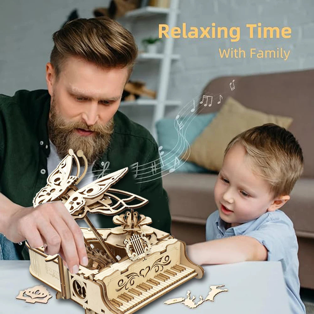 The Melody Music Box - Wooden Model Kit