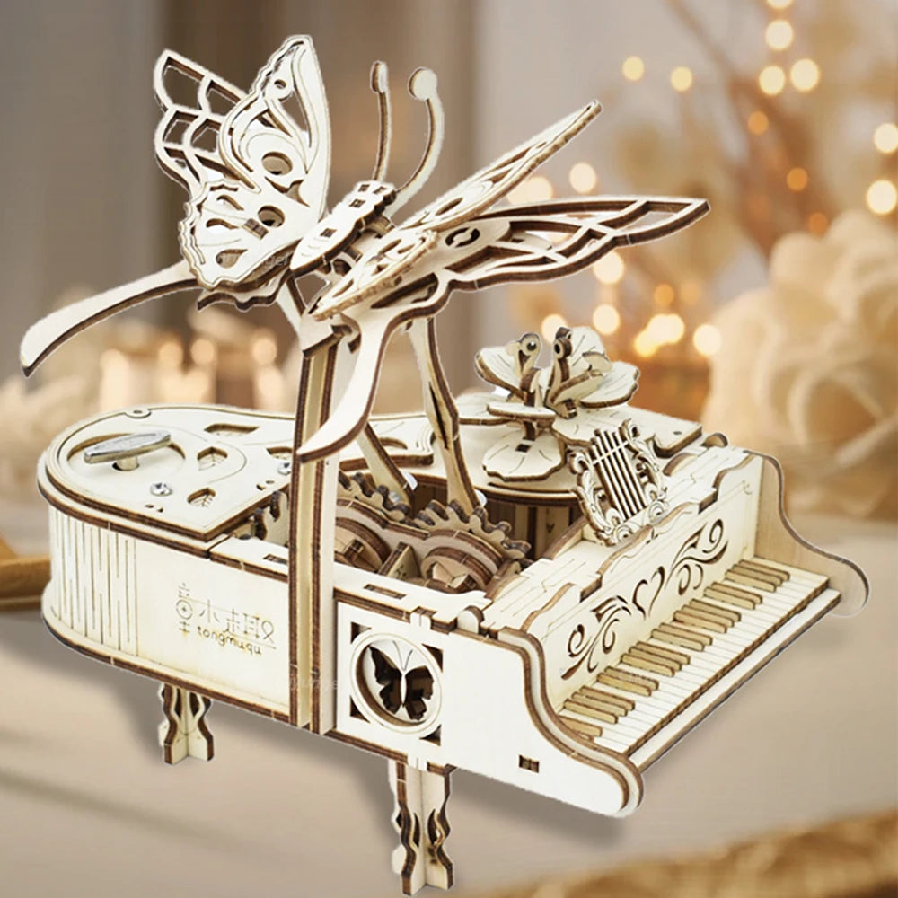 The Melody Music Box - Wooden Model Kit