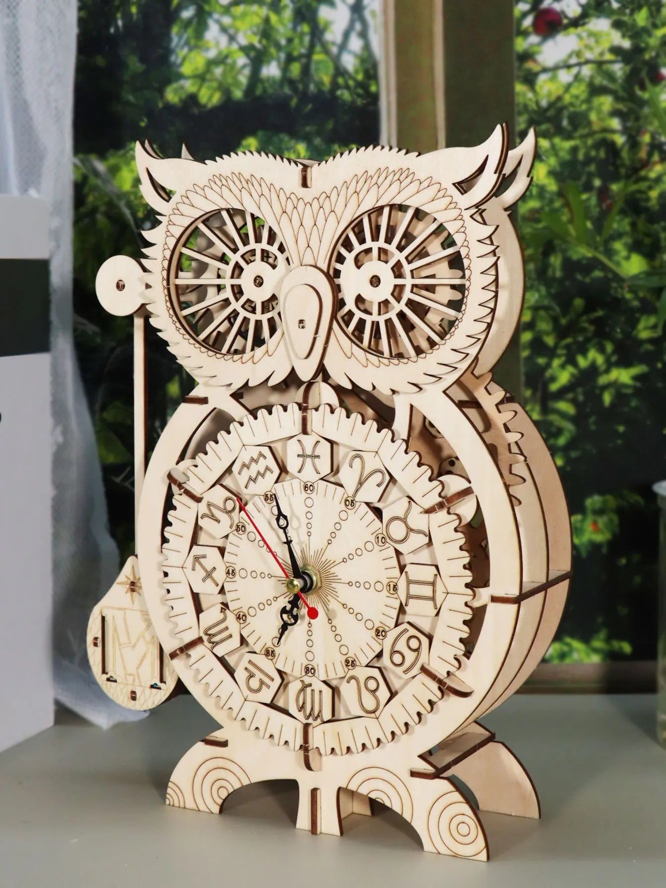 The Owl Clock - Wooden Model Kit