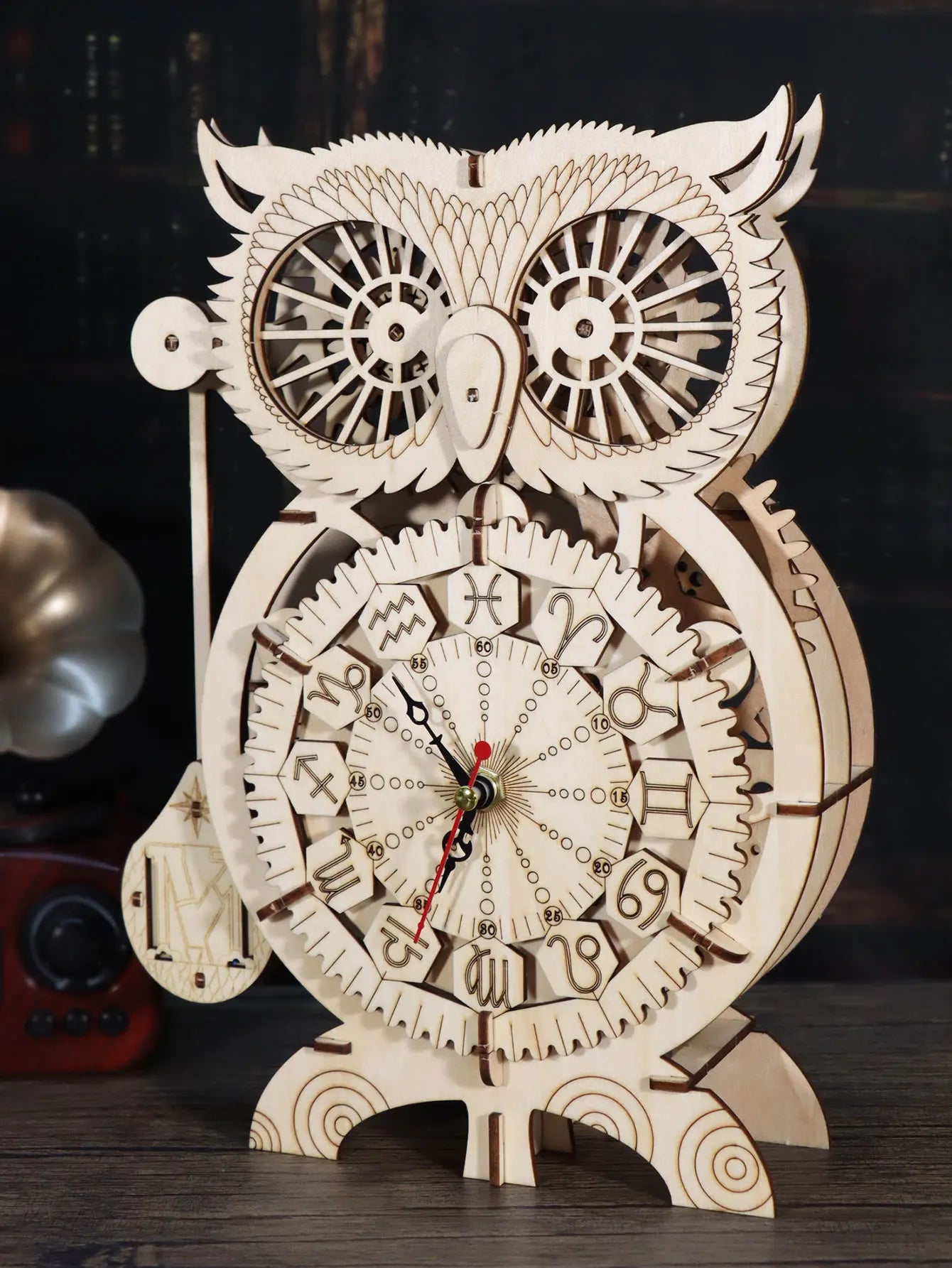 The Owl Clock - Wooden Model Kit
