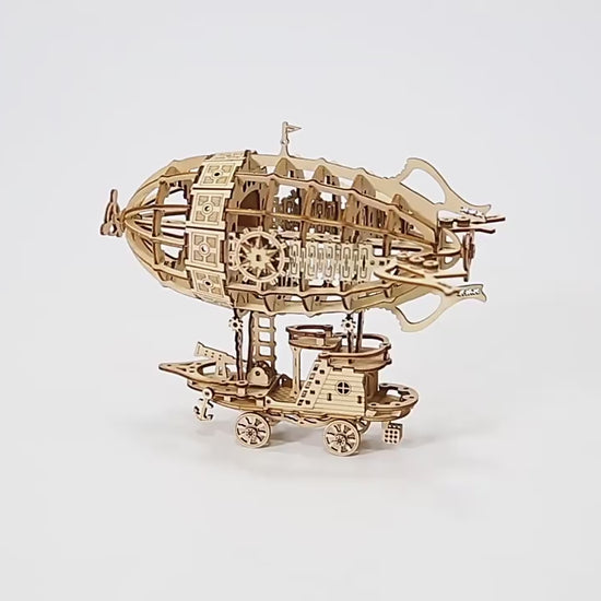 The Mechanical Airship - Wooden Model Kit product video 5