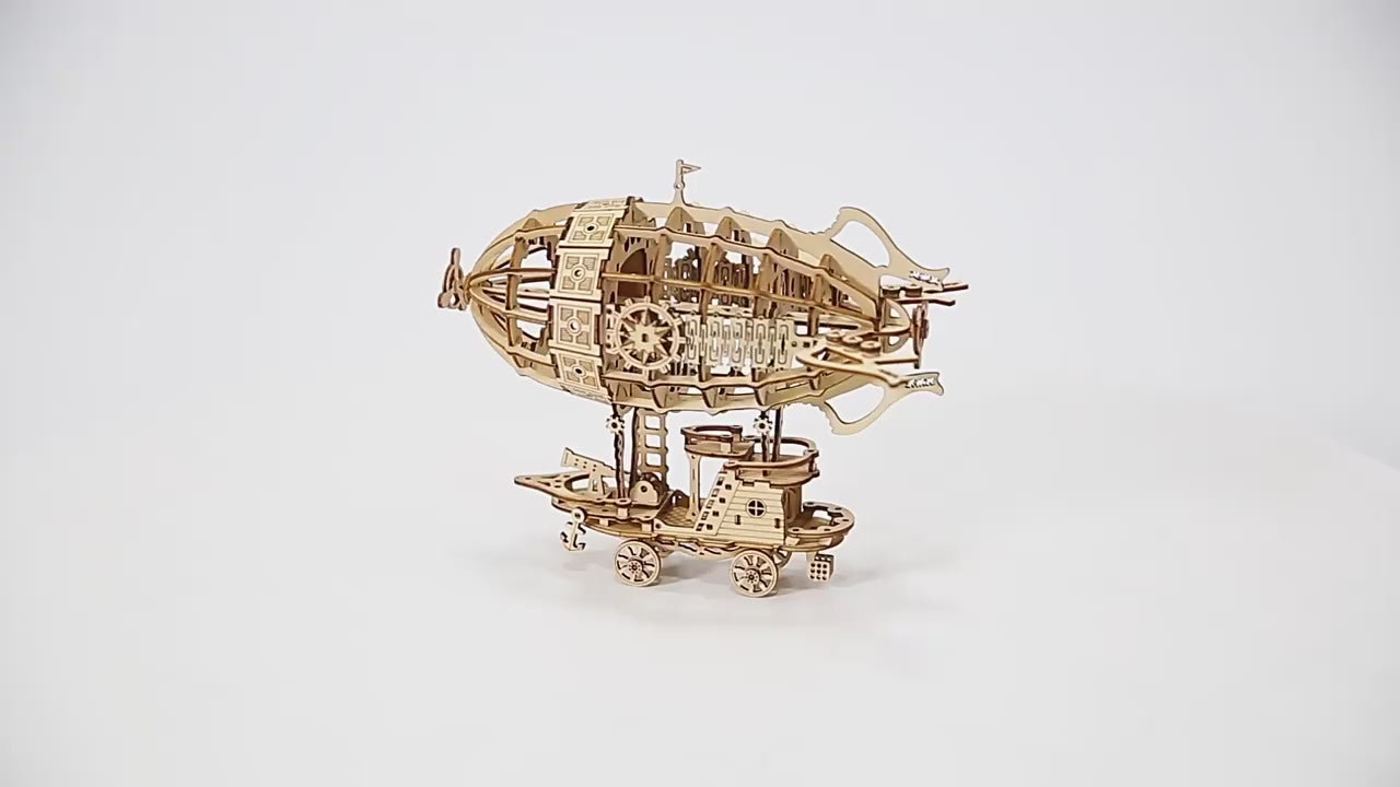 The Mechanical Airship - Wooden Model Kit product video 5