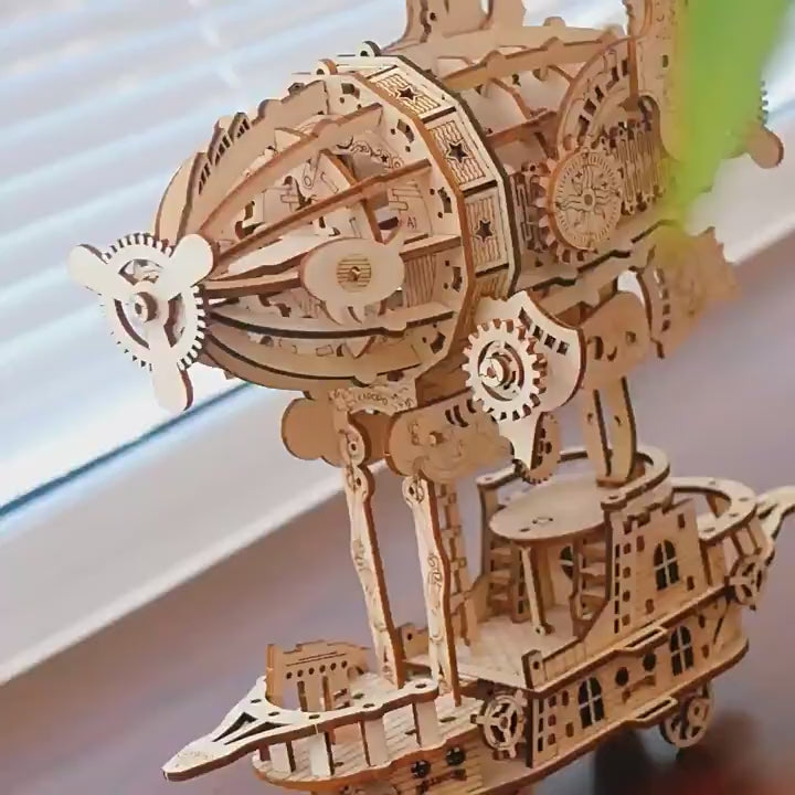 The Mechanical Airship - Wooden Model Kit product video 4